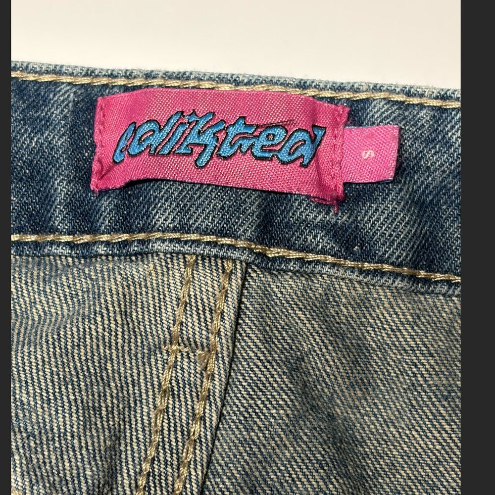 Edikted Vyxen Vintage Washed Low Rise Jeans S - Picture 3 of 6